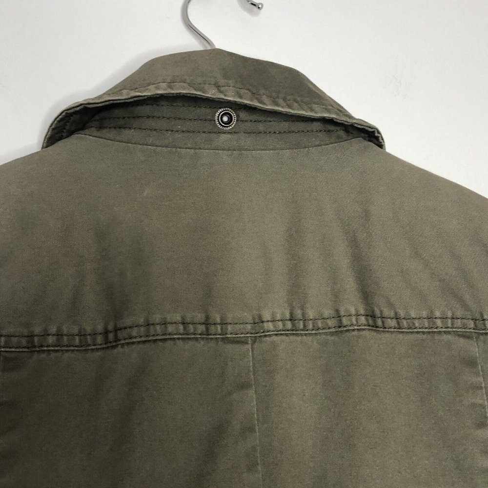 J. Crew Men Military Coat Two Layers Fleece Vest & Canvas Jacket M Army Green - Picture 10 of 12